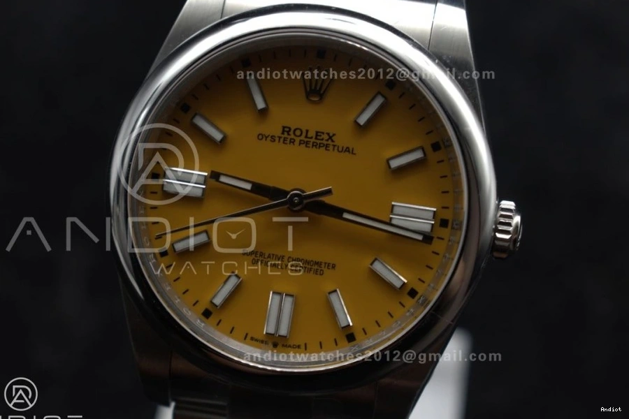 Dial 904L 124300 Clean Steel Perpetual Oyster VR3230 Edition Best Yellow 41mm 1:1 0322